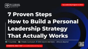 7 Proven Steps How to Build a Personal Leadership Strategy That Actually Works