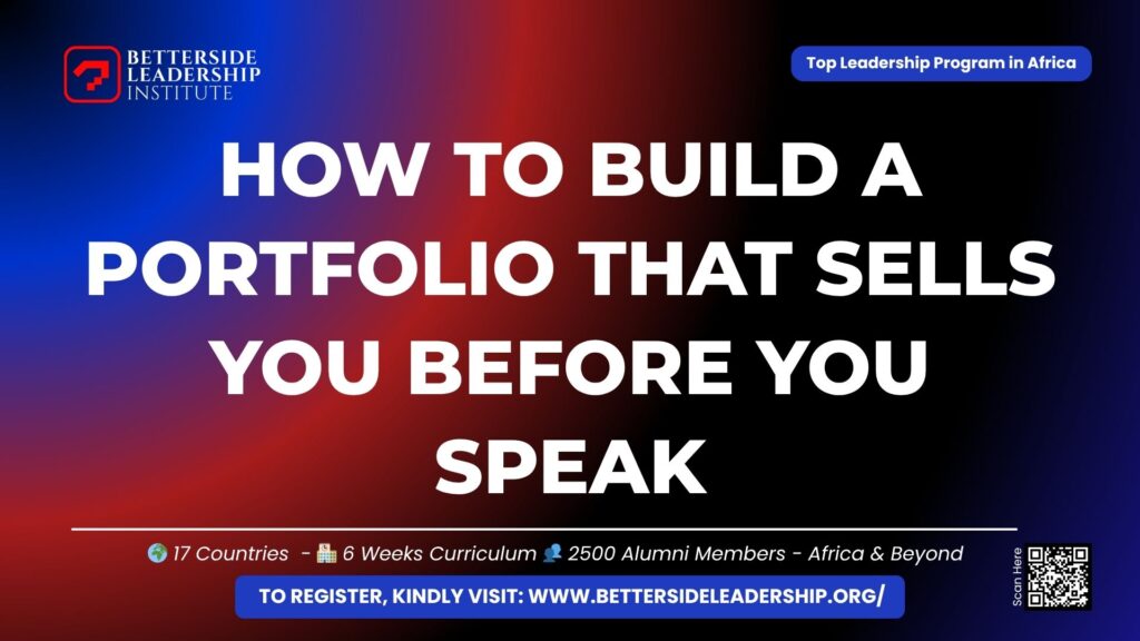 How to Build a Portfolio That Sells You Before You Speak