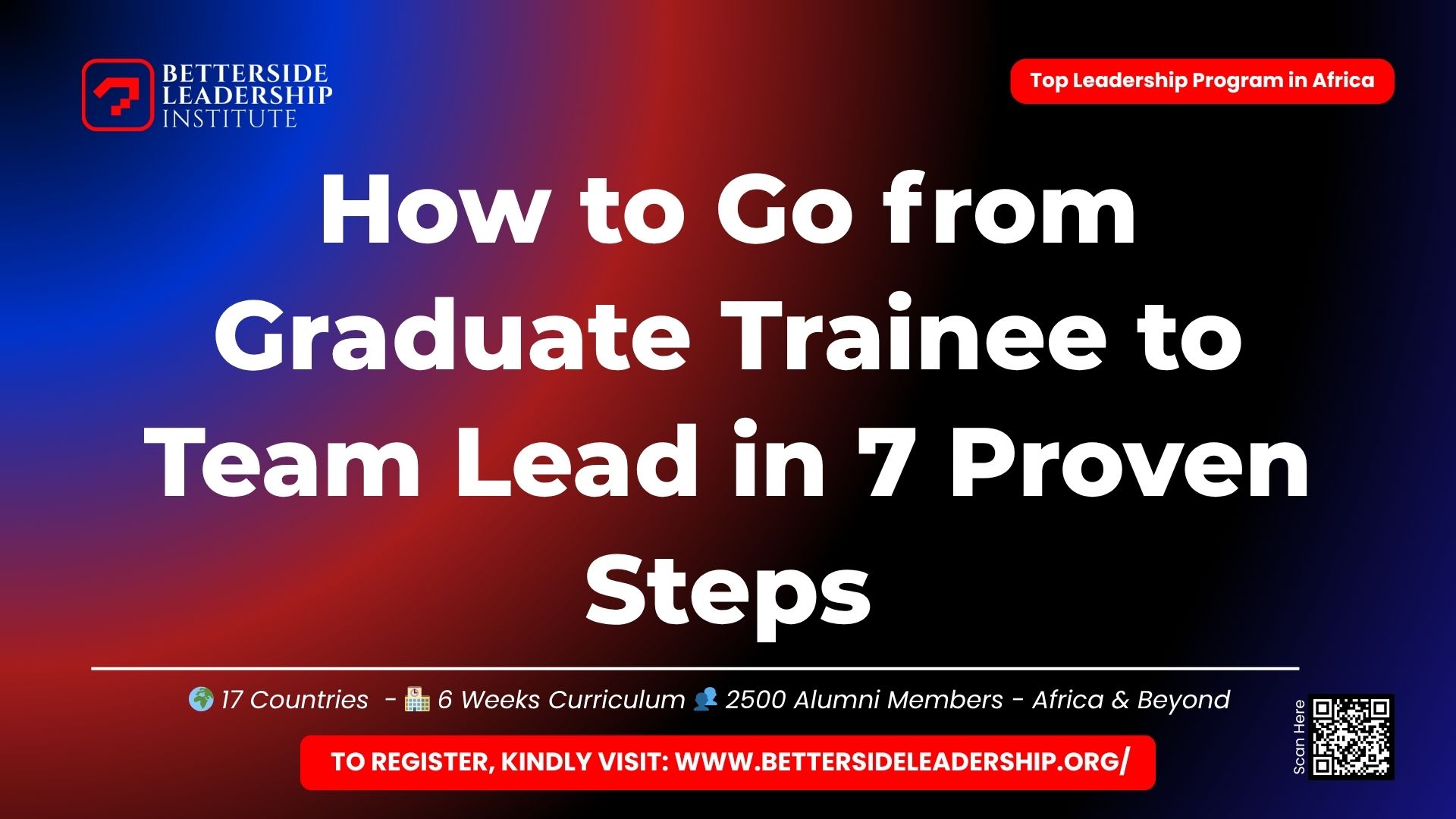 How to Go from Graduate Trainee to Team Lead in 7 Proven Steps
